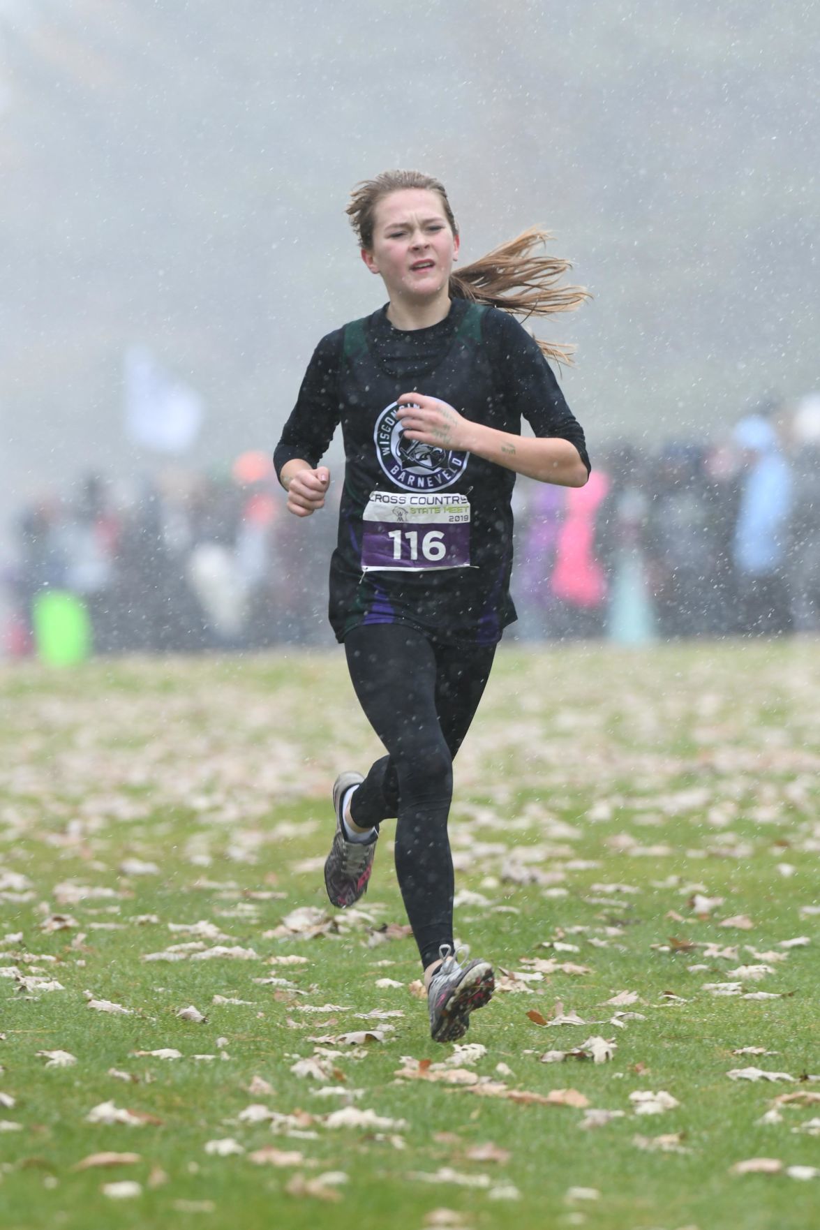 WIAA state cross country photo: Samantha Herrling, Wisconsin Heights/Barneveld